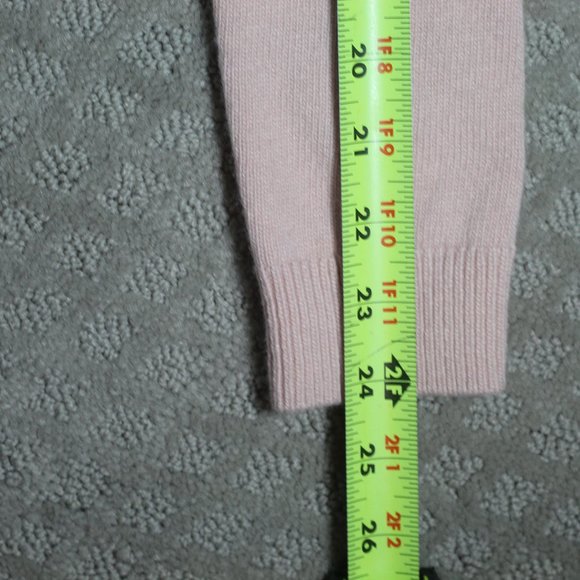 Talbots Size XS Pink V-Neck Cashmere Blend Sweater - Picture 6 of 6